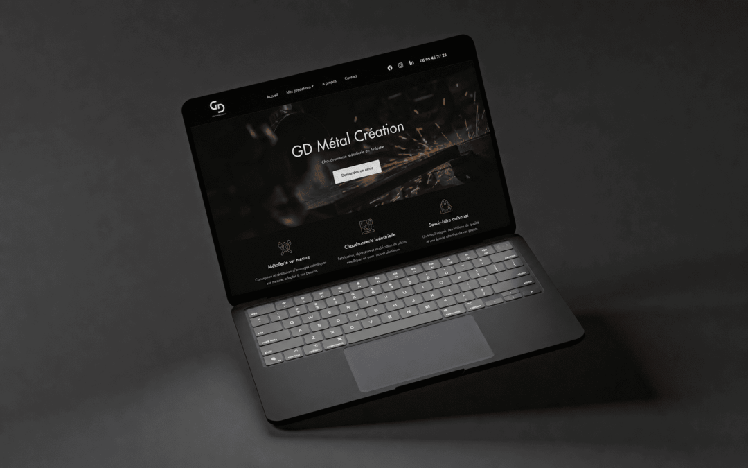 Développement d&rsquo;un site vitrine : GD Métal Création