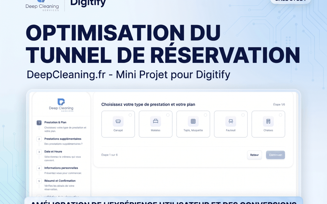 Mini projet : Optimisation du tunnel de réservation du site Deepcleaning